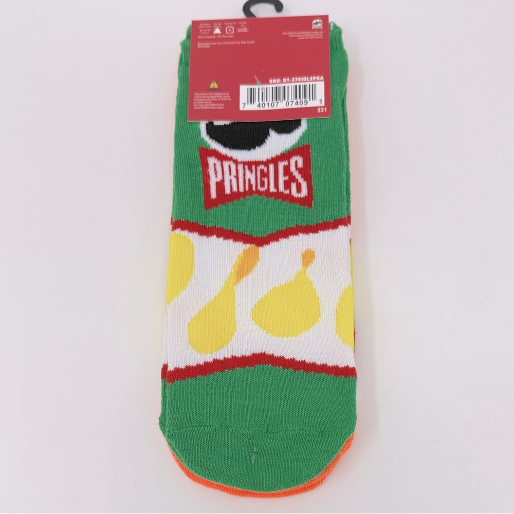 2 Pair Odd Sox Pringles Potato Chips Snack Foods Funny Novelty Socks